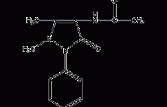 4-乙酰胺基安提比林结构式