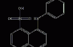 8-苯胺-1-萘磺酸结构式