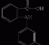 N-(3-氟苯基)氨茴酸结构式