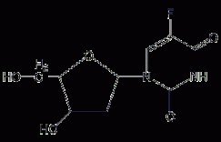 2'-脱氧-5-氟化尿苷结构式