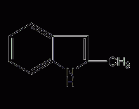 2-甲基吲哚结构式