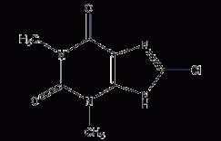8-氯茶碱结构式