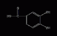 3,4-二羟基苯甲酸结构式
