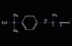 3-(4-叔丁基苯基)-2-异丁醛结构式