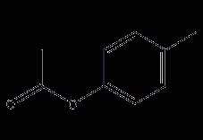 乙酸对甲酚酯结构式