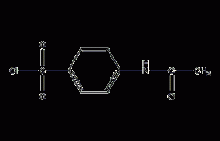 4-乙酰氨基苯磺酰氯结构式
