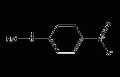 N-甲基对硝基苯胺结构式
