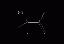3-羟基-3-甲基-2-丁酮结构式