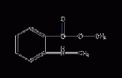 N-甲基邻氨基苯甲酸甲酯结构式
