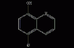 5-氯-8-羟基喹啉结构式