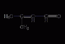 3-甲基-2-丁烯醛结构式