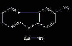 3-氨基-9-乙基咔唑结构式