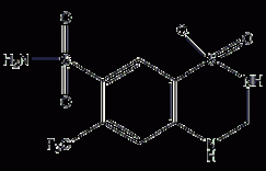 氢氟噻嗪结构式